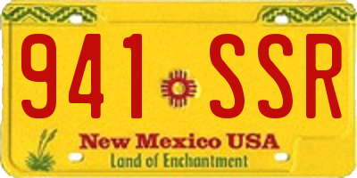 NM license plate 941SSR
