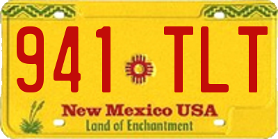 NM license plate 941TLT
