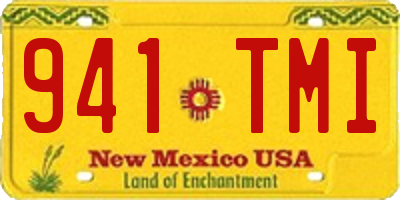 NM license plate 941TMI