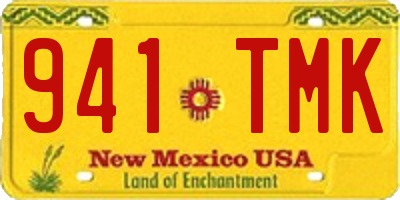 NM license plate 941TMK