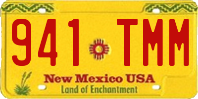 NM license plate 941TMM