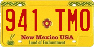 NM license plate 941TMO