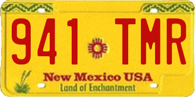 NM license plate 941TMR