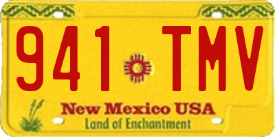NM license plate 941TMV