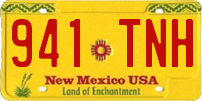 NM license plate 941TNH
