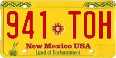 NM license plate 941TOH