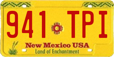 NM license plate 941TPI