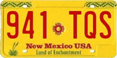 NM license plate 941TQS