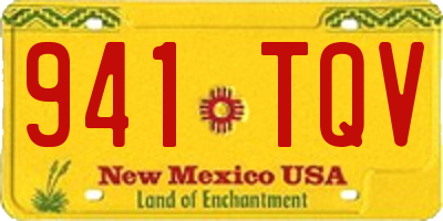 NM license plate 941TQV