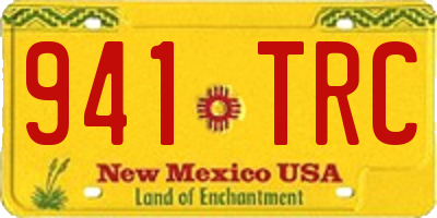 NM license plate 941TRC