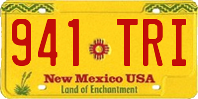 NM license plate 941TRI