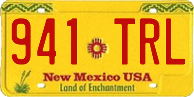 NM license plate 941TRL