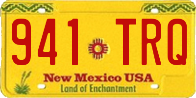 NM license plate 941TRQ