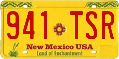 NM license plate 941TSR