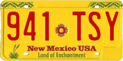 NM license plate 941TSY