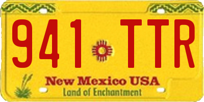 NM license plate 941TTR