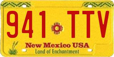 NM license plate 941TTV
