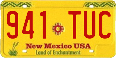 NM license plate 941TUC