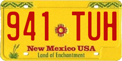 NM license plate 941TUH