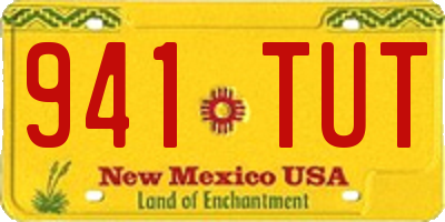 NM license plate 941TUT