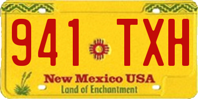 NM license plate 941TXH