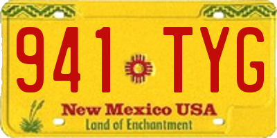 NM license plate 941TYG
