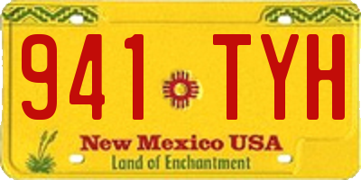 NM license plate 941TYH
