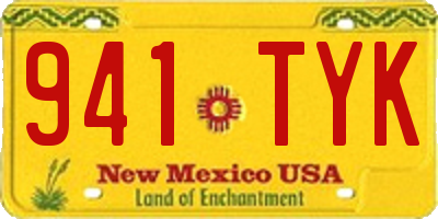 NM license plate 941TYK