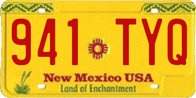 NM license plate 941TYQ