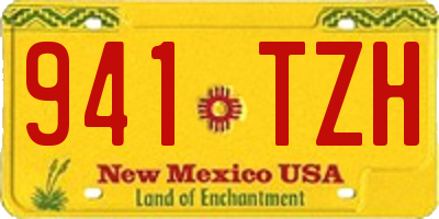 NM license plate 941TZH