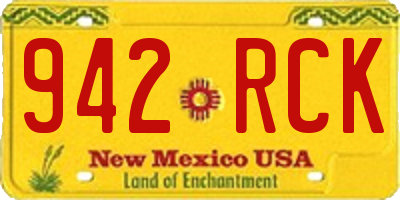 NM license plate 942RCK