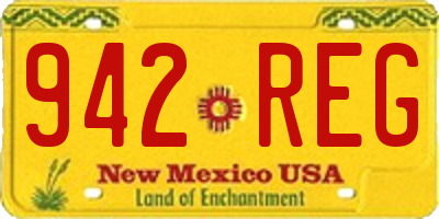 NM license plate 942REG