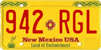 NM license plate 942RGL