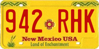 NM license plate 942RHK