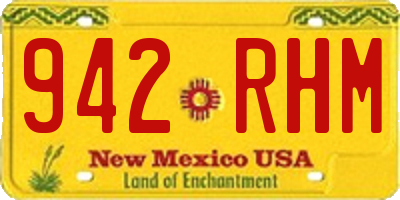 NM license plate 942RHM