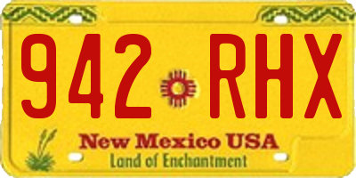 NM license plate 942RHX