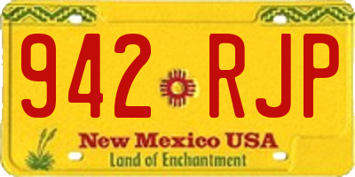 NM license plate 942RJP