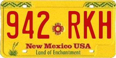 NM license plate 942RKH