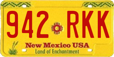 NM license plate 942RKK