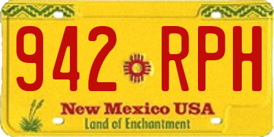 NM license plate 942RPH