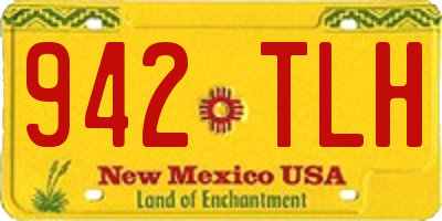 NM license plate 942TLH
