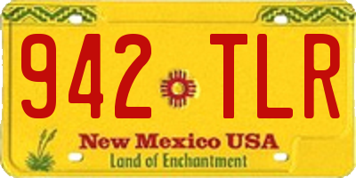 NM license plate 942TLR