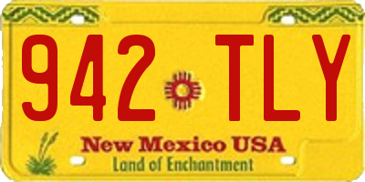 NM license plate 942TLY