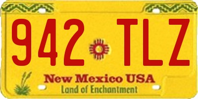 NM license plate 942TLZ