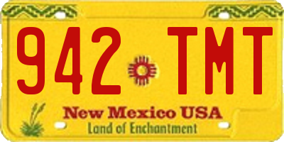 NM license plate 942TMT