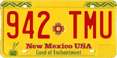 NM license plate 942TMU