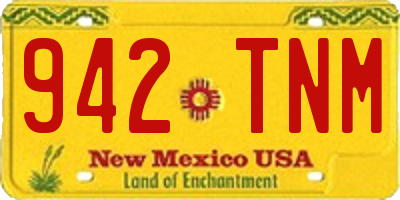 NM license plate 942TNM