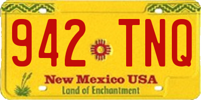 NM license plate 942TNQ