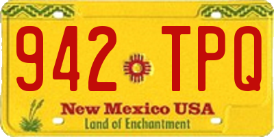 NM license plate 942TPQ