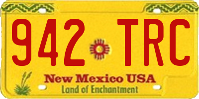 NM license plate 942TRC